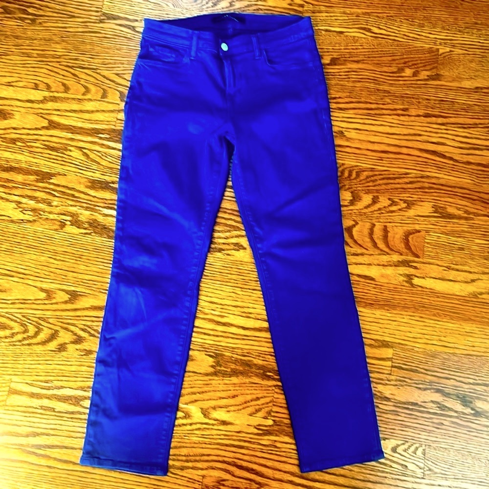 J Brand royal blue cropped rail colored jeans size 27 - excellent condition